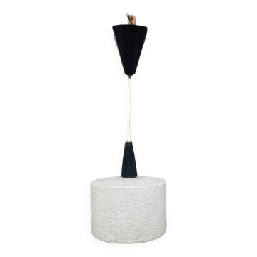 Suspension verre granité années 60