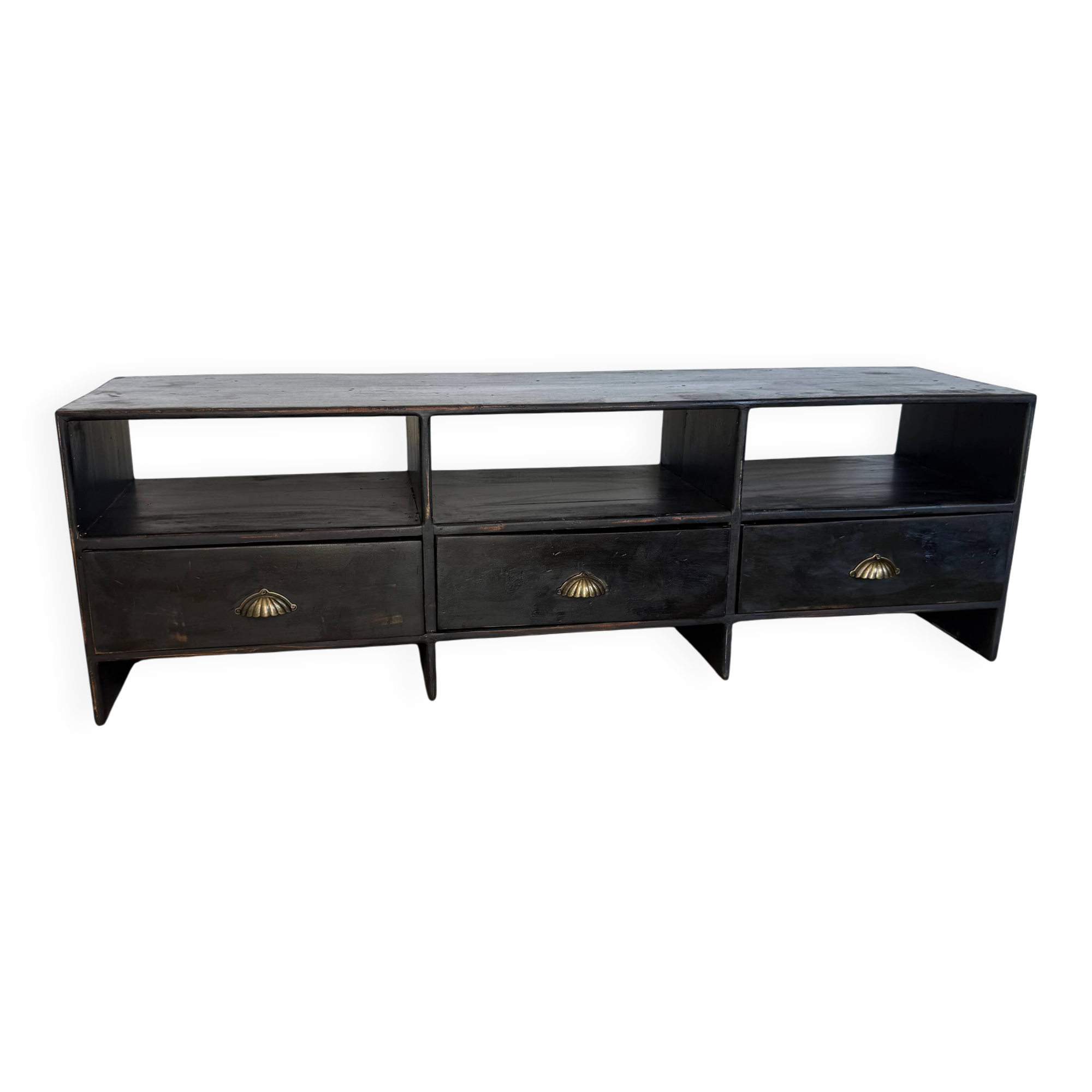 Meuble bas de métier vintage enfilade buffet meuble tv