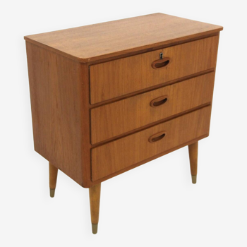 Scandinavian teak chest of drawers, Sweden, 1960