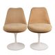 Set of 8 "Tulip" chairs by Eero Saarinen for Knoll, 1970s.