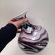 Beautiful vase in purple and white opaline.