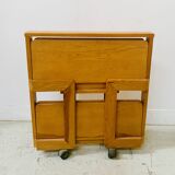 20th century folding coffee table in solid fir