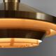 Copper colored aluminum pendant light from Lyskaer belysning. Denmark 1970s