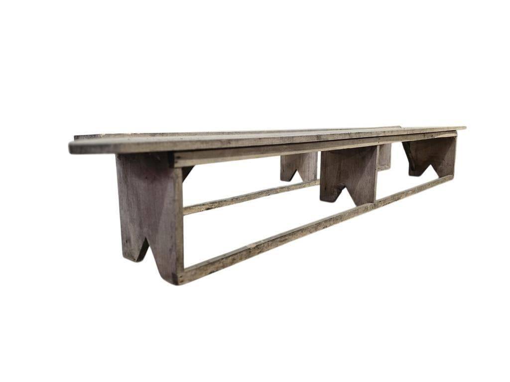 XL vintage wooden bench