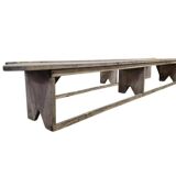 XL vintage wooden bench