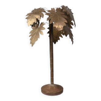 Vintage Coastal French Maison Jansen style  Copper Palm Tree