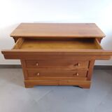 Cherry wood chest of drawers with four drawers