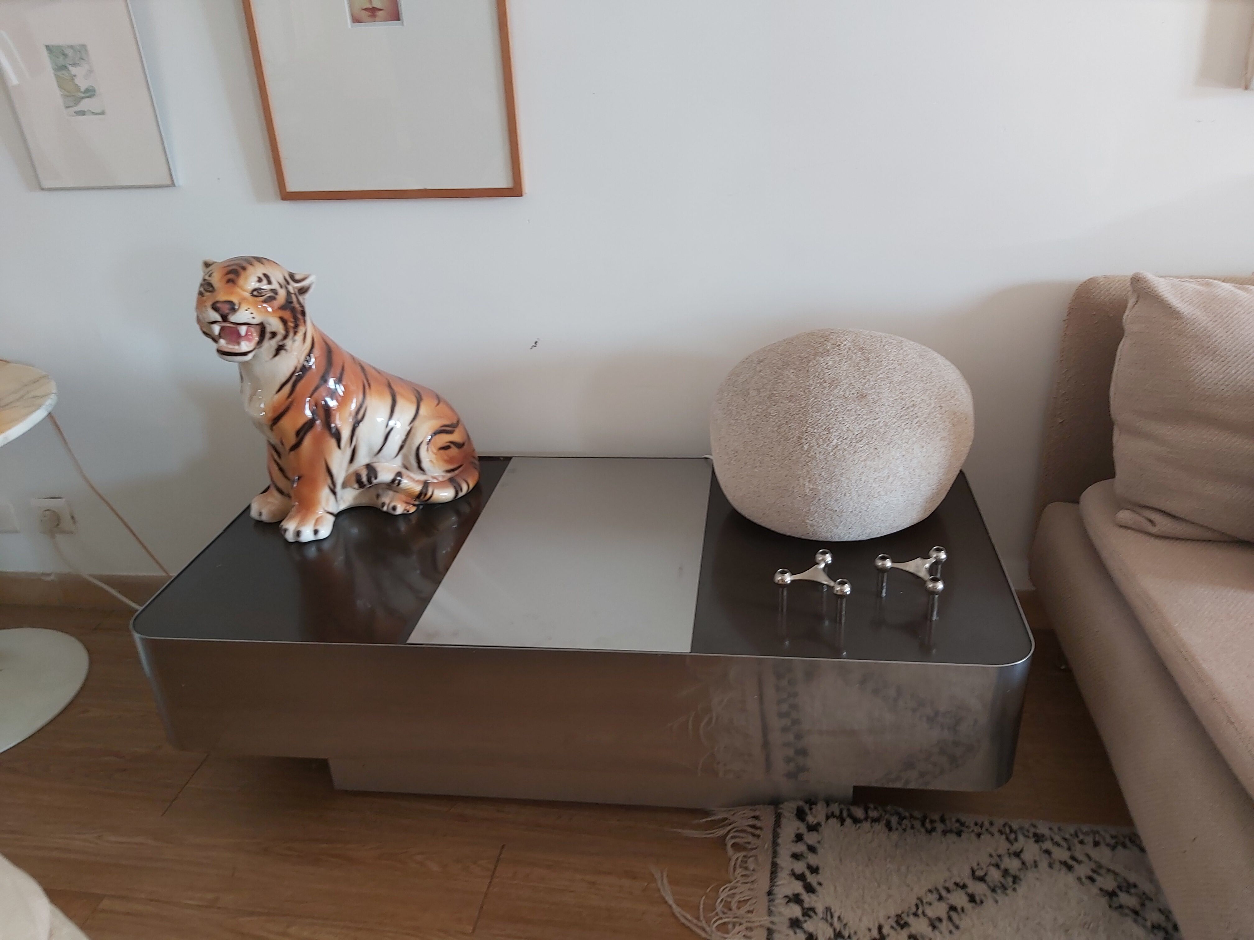 70s coffee table with built-in bar