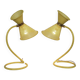 Set of two Mathieu Mategot desk lights