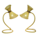 Set of two Mathieu Mategot desk lights