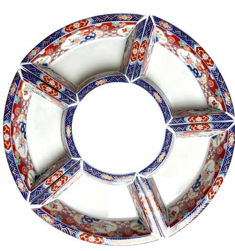 Vintage 70s style Imari serving dish