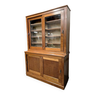 Vintage wooden display cabinet / school cabinet / apothecary cabinet