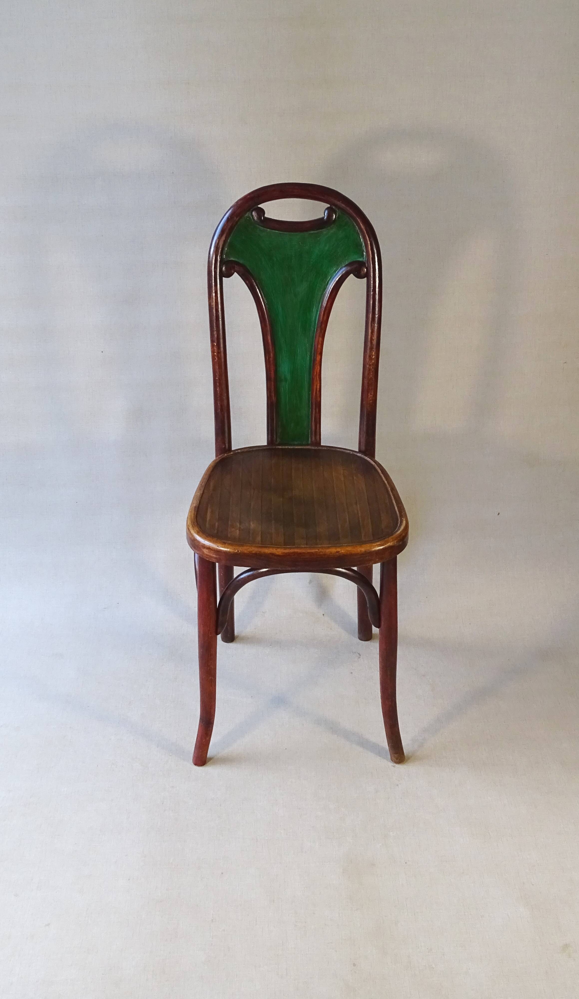 Fischel chair N°396 circa 1929, variant of Thonet 738/XI