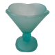 Vintage glass cut mint green pastel Italy