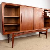 Sideboard, Danish teak Highboard, Ærthoj Jensen and Mølholm Herning 1960