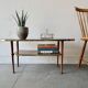 Mid-Century Formica Coffee Table with Lower Shelf