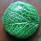 Pair of cabbage leaf-shaped serving bowls