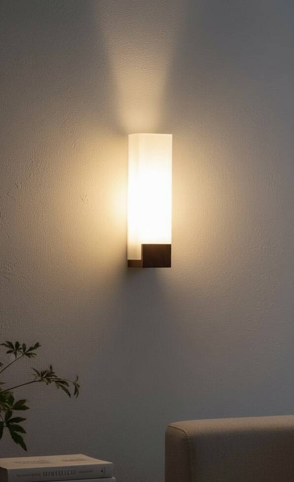 Scandinavian wall light in teak and opaline glass by Louis Kalff for Philips, 1968