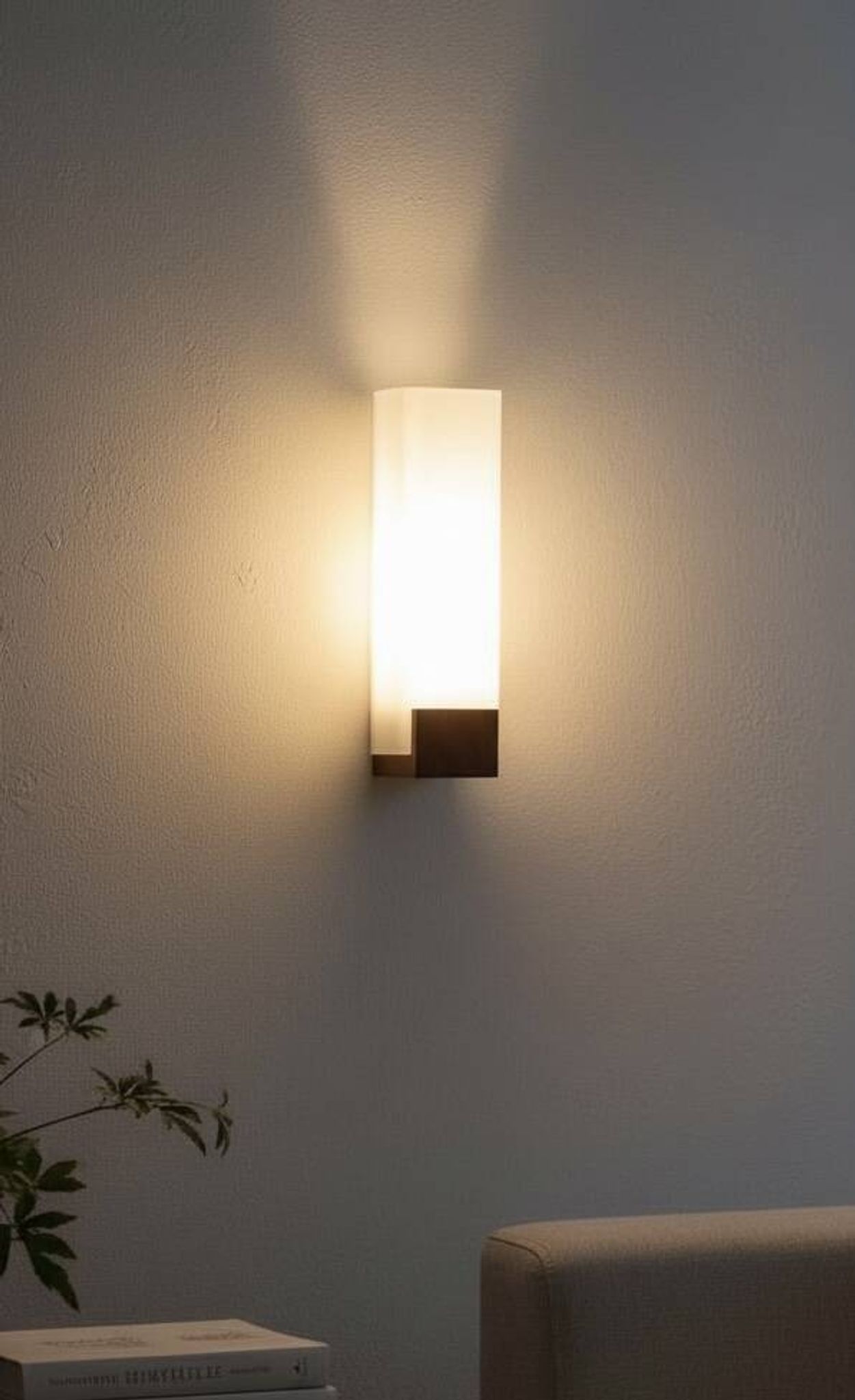 Scandinavian wall light in teak and opaline glass by Louis Kalff for Philips, 1968
