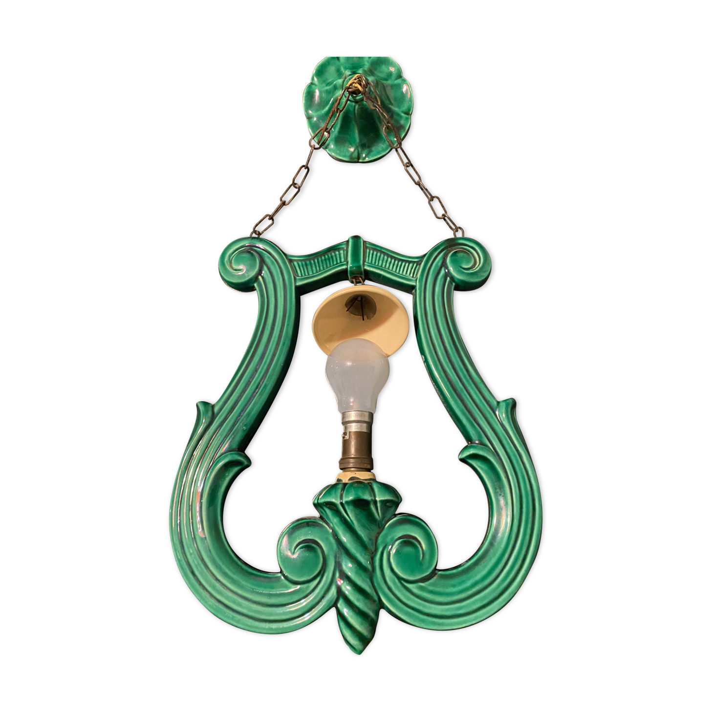 Lustre céramique ancien