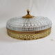 Ceiling lamp old gold cristal Lucien Gau