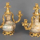 Pair of three-light candelabra Napoleon III