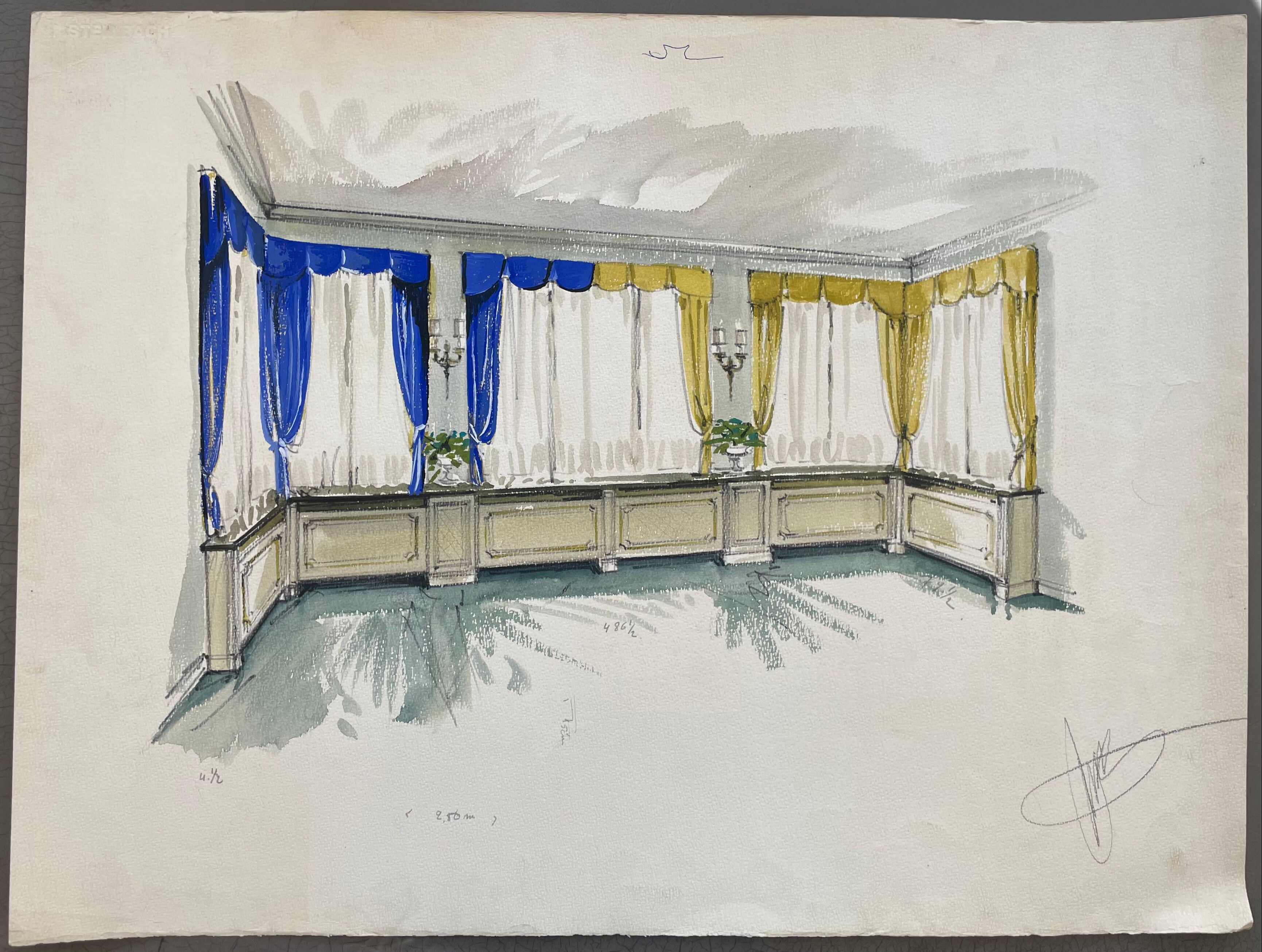 Painting decorative art interior architecture 30-50s