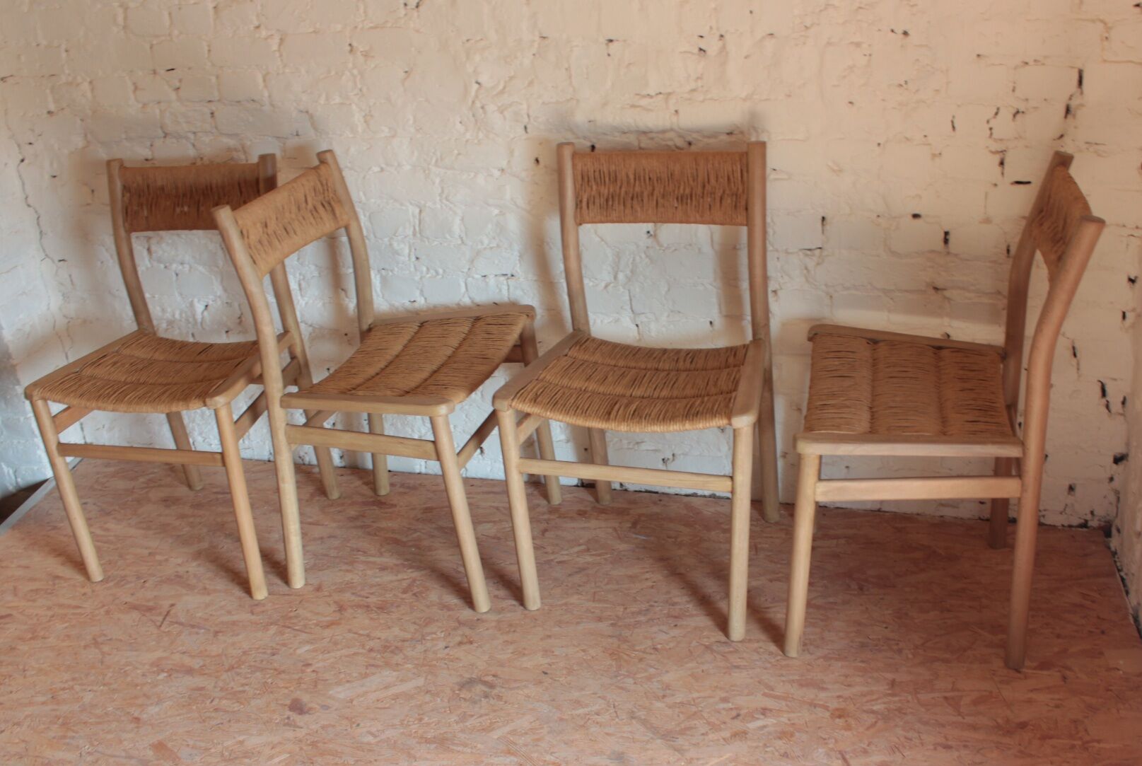 Set of 4 vintage chairs "weekend" by Pierre Gautier Delaye 1955