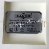 Miroir lumineux Allstar made in Germany - design pop 1960