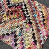 Tapis marocain  boucherouite  100x220 cm