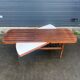 Danish design extendable coffee table with magazine rack