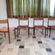 Set of 4 Velvet Dining Chairs in Walnut from Lübke, Germany 1960s