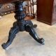 napoleon iii violin table mahogany top with drawers legs with castors