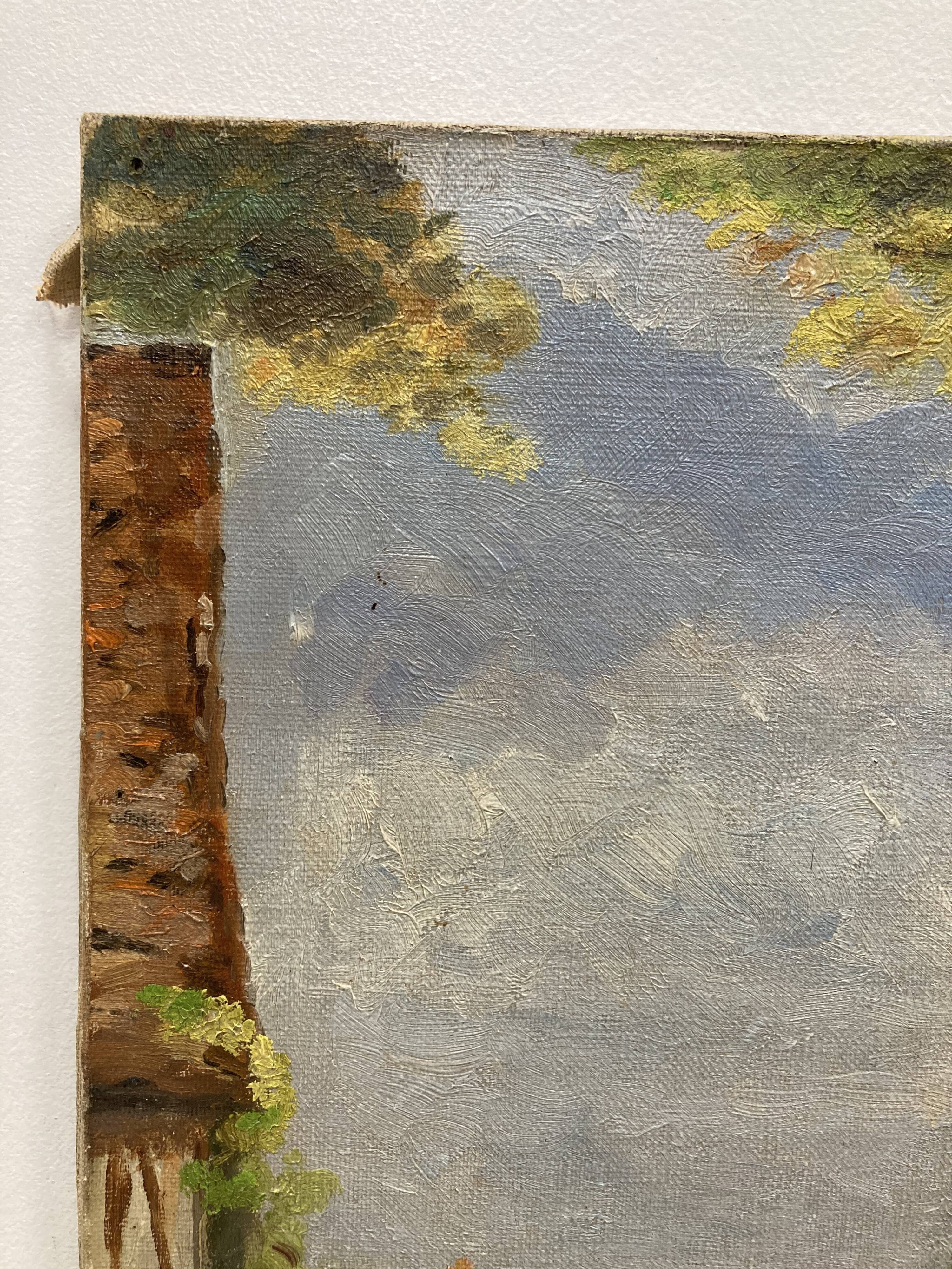 Huile sur toile vintage