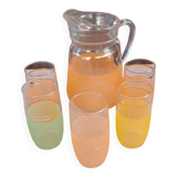Carafe and granite glasses
