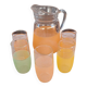 Carafe and granite glasses