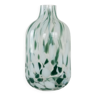 Vase en verre, design danois, années 1970, fabrication : Danemark