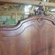 Walnut bed frame - Louis Philippe style