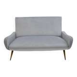 Canapé en velours « Lady » de style Mid-Century Modern de Marco Zanuso, années 50