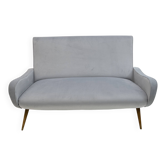 Canapé en velours « Lady » de style Mid-Century Modern de Marco Zanuso, années 50