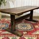 Table monastère anglaise en chêne XIXème