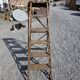 Old wooden step ladder with 6 steps