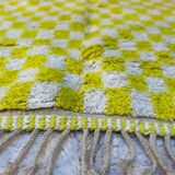 Yellowza checkerboard rug 182x132cm