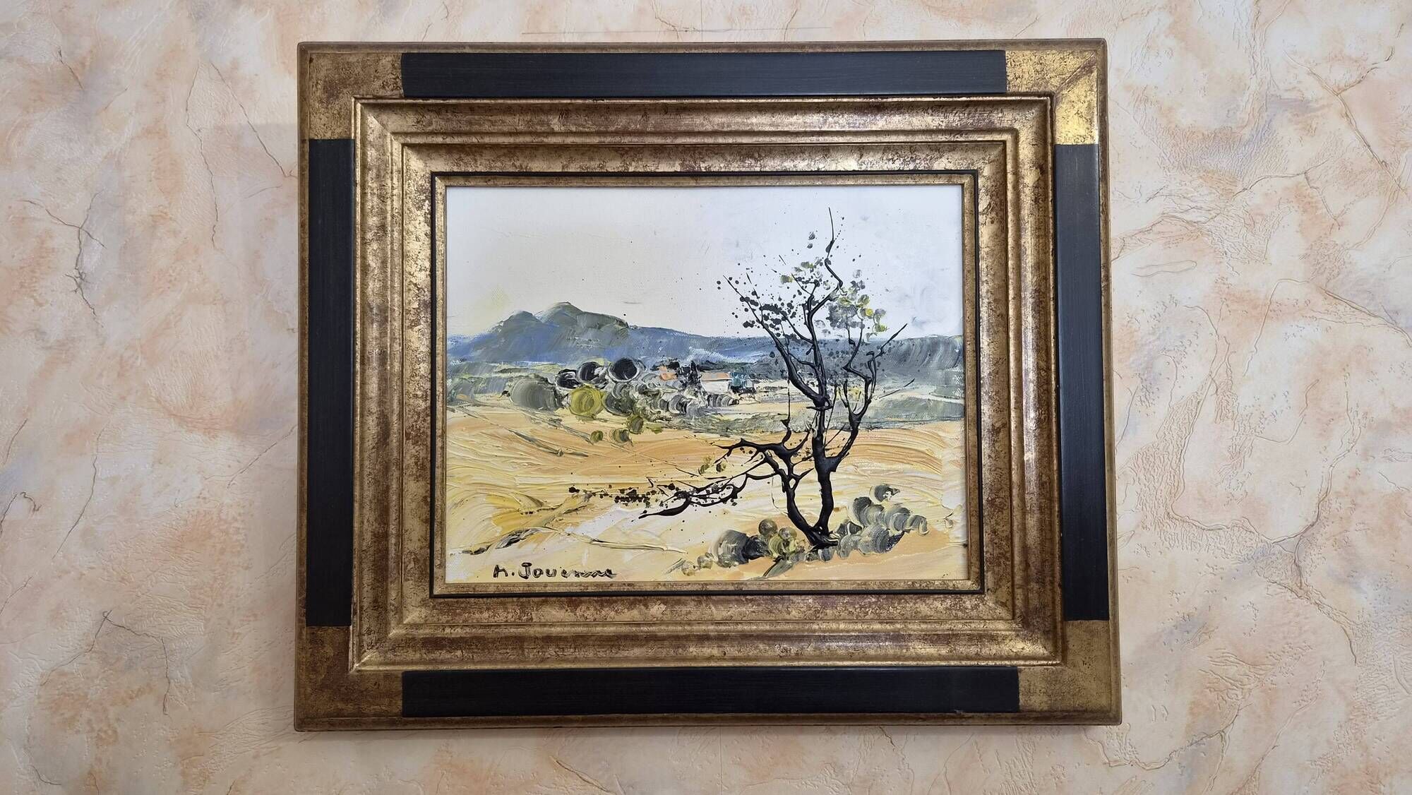 Oil on canvas "The Old Tree" — Michel Jouenne (Size 5F)