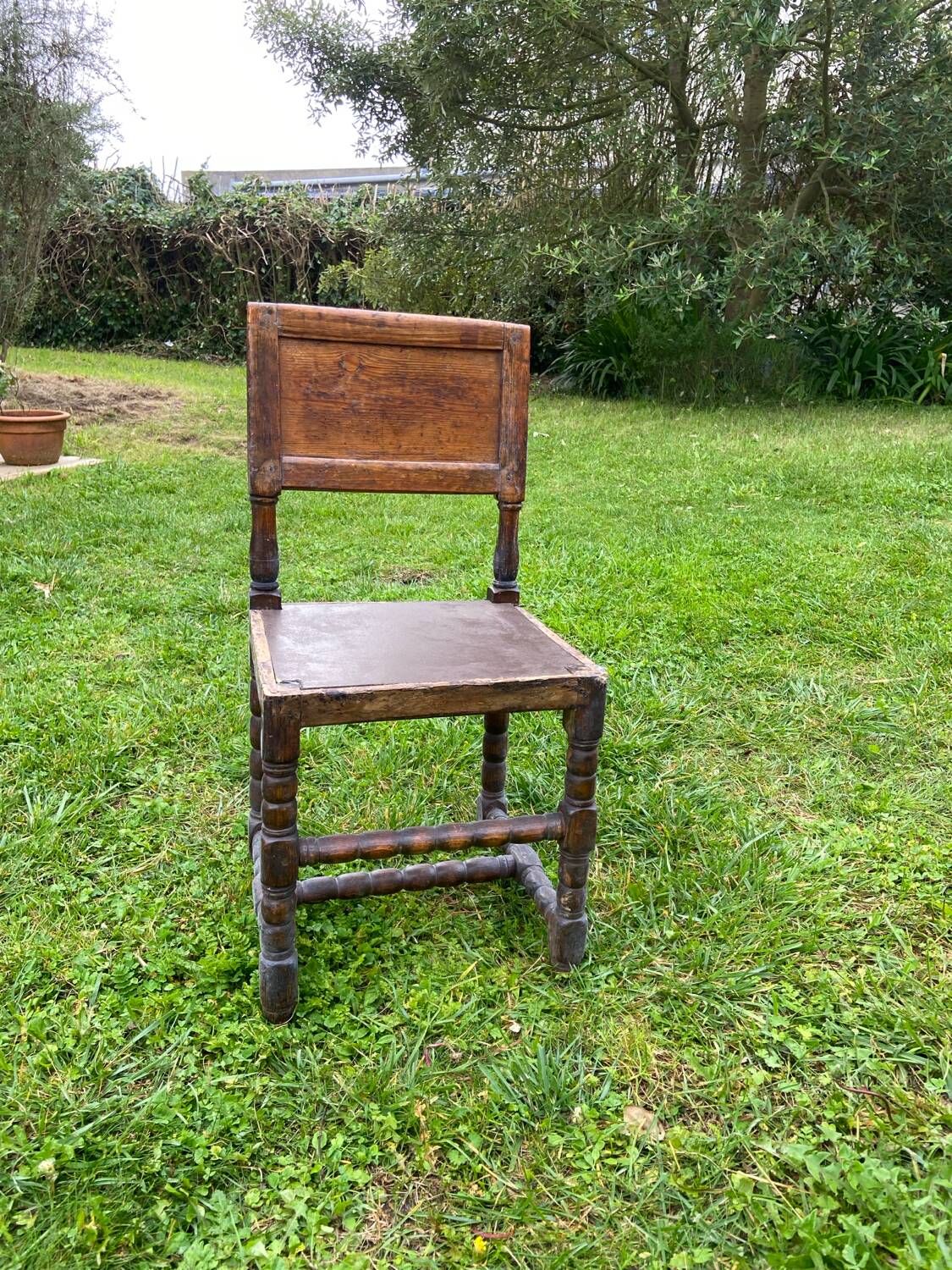19th century turned wooden chair