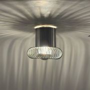 Applique spirale chromée Philippe Rogier pour Oxar France années 70