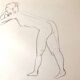 Nude pencil drawing