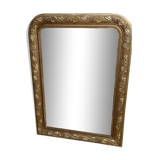 Mirror 1900 louis philippe in gilded wood 103x75cm