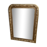 Miroir 1900 Louis Philippe en bois doré 103x75cm