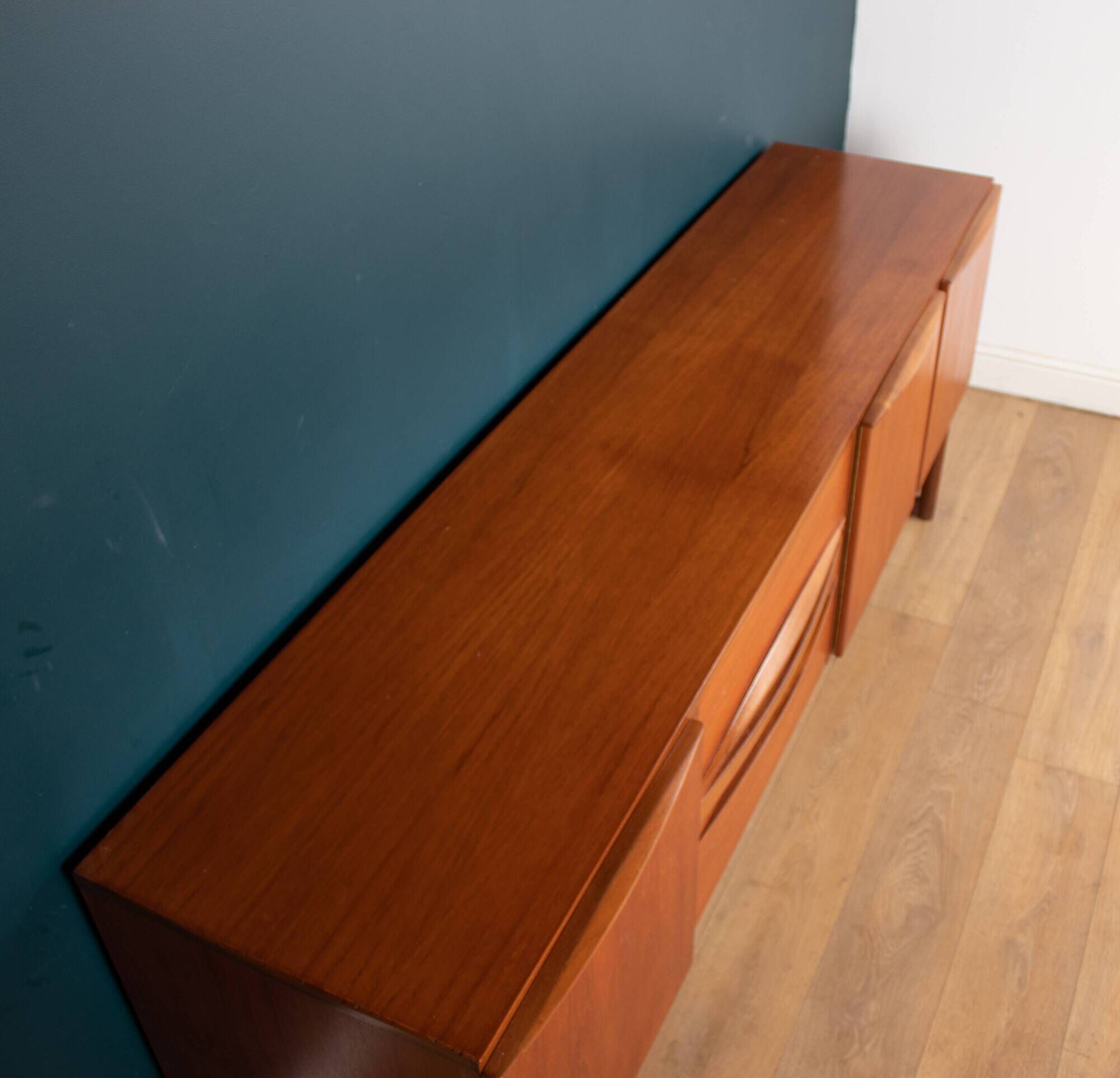 Retro teak 1960s long mcintosh of kirkcaldy sideboard by tom robertson